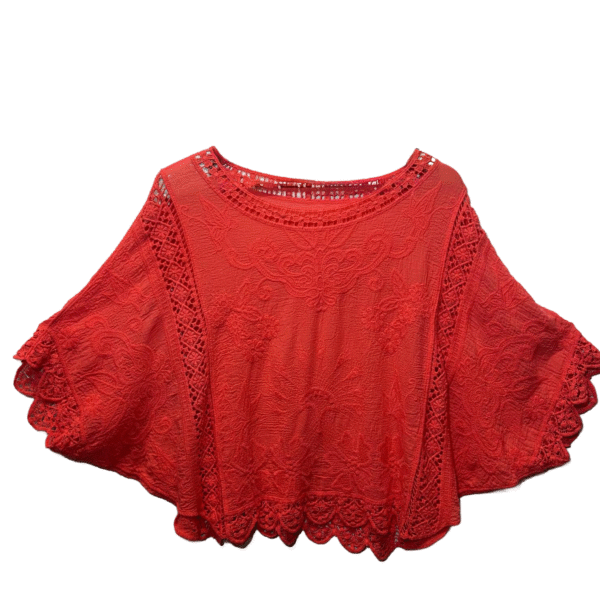 Coral Batwing Top