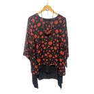 black and red blouse-new size
