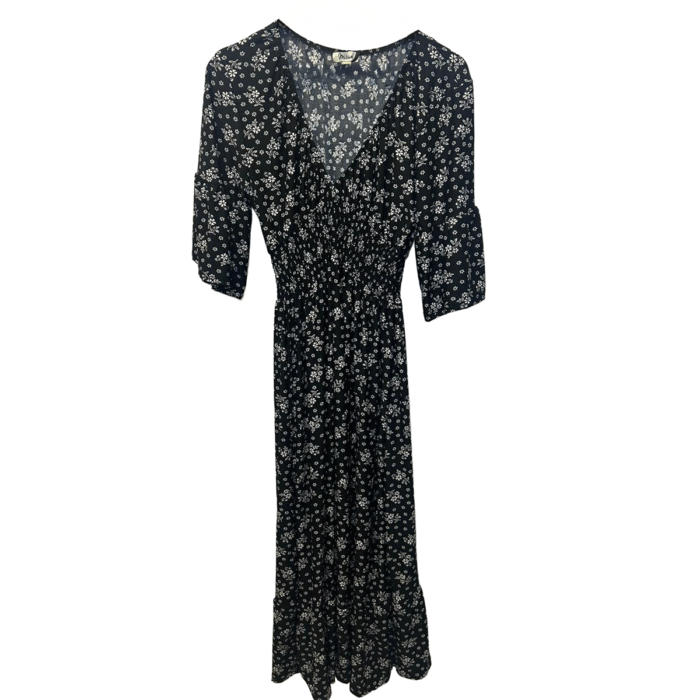 Black floral dress- new size