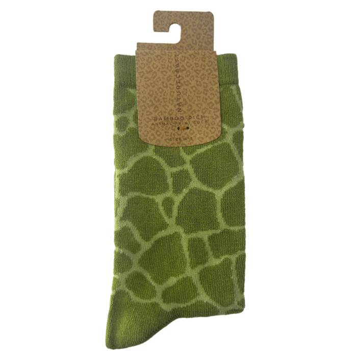 Green croc print