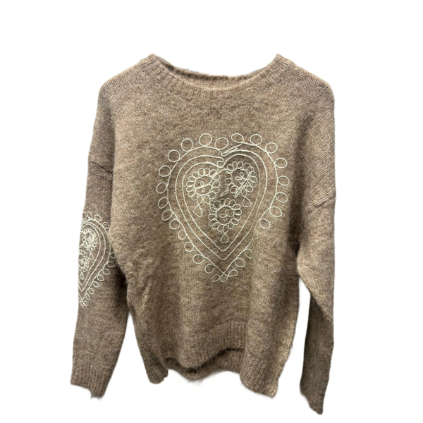 Embroidered Heart Jumper
