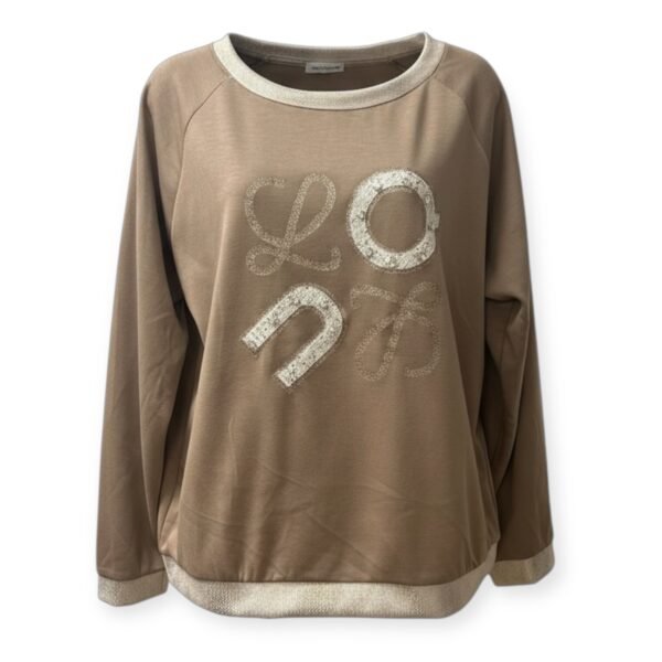 Contrast Trim Embellished Jumper